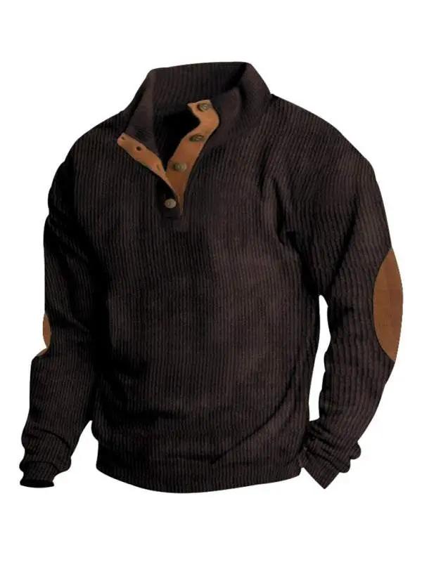 jackets - Men's Versatile Corduroy Outdoor Jacket - Stylish Stand-Up C - jackets | MENLL